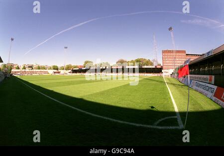 Schwedischer Fußball - Allsvenskan Championship - GAIS V GIF Sundsvall. Gesamtansicht von Gamla Ullevi, Heimat von GAIS Stockfoto