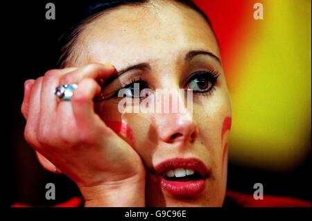 Fußball - Euro 2000 - Viertelfinale - Spanien gegen Frankreich. Spanien-Fan Stockfoto