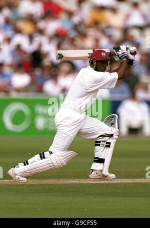 Cricket - erster Cornhill Versicherungstest - England gegen Westindien - zweiter Tag. Sherwin Campbell, der in West Indies geschlagen hat Stockfoto