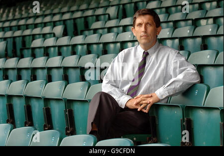 Andrew Jarrett, 48, aus Derbyshire, wer neue Schiedsrichter für den All England Lawn Tennis Championships in Wimbledon nächste Woche auf dem Centre Court abgebildet beginnen werden. Stockfoto