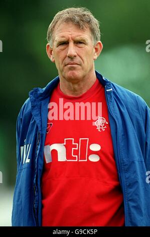 Fußball - freundlich - Alphense Boys gegen Rangers. Bert Van Lingen, Assistant Manager der Rangers Stockfoto