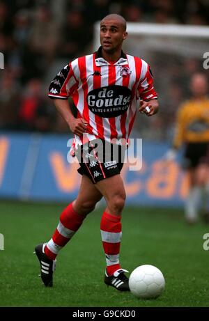 Holländischer Fußball - KPN Telecompetitie - De Graafschap / Sparta Rotterdam. Steve Goossen, Sparta Rotterdam Stockfoto