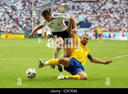 Fußball - 2006 FIFA World Cup Germany - zweite Runde - Deutschland V Schweden - Allianz Arena Stockfoto