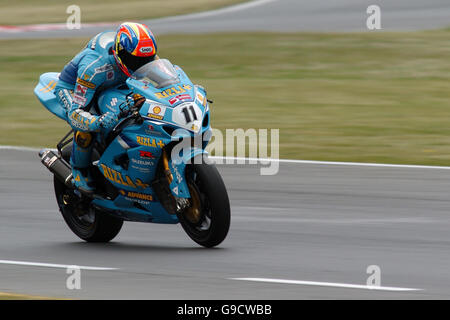 Motorradfahren - British Superbike Championship 2006 - Round Seven - Snetterton. James Haydon, Rizla Suzuki Stockfoto