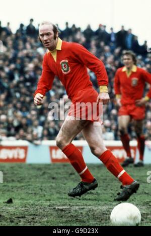 Fußball - Home International Championship - Wales gegen England. Terry Hennessey, Wales Stockfoto