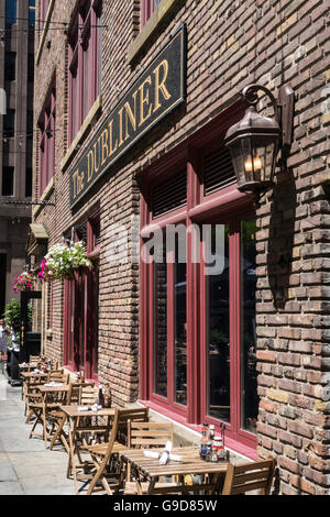 Stone Street Historic District in Lower Manhattan, NYC, USA Stockfoto