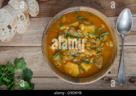 Cannellini-Lamm-Suppe Stockfoto