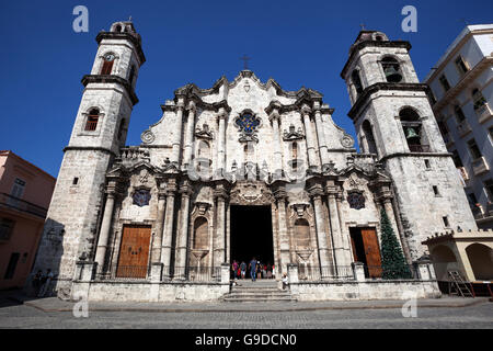 Catedral de San Cristobal, Alt-Havanna, Havanna Vieja, Kuba Stockfoto