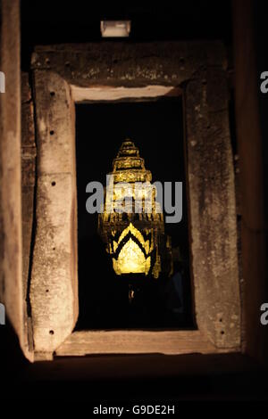 Das Phimai Khmer-Tempel in der Stadt von Phimai nahe der Stadt von Khorat oder Nakhon Ratchasima in der Region Isan im Nordosten Th Stockfoto