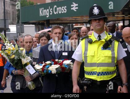 London Selbstmord-Bomben-Jubiläum Stockfoto