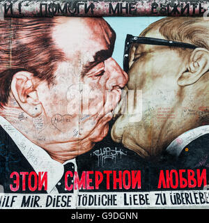 East Side Gallery, Berlin Stockfoto
