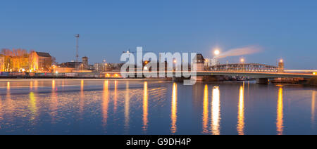 Berlin-Spree-Panorama Stockfoto