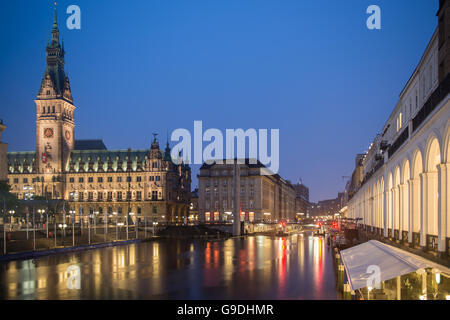 Hamburger Rathaus, Deutschland Stockfoto