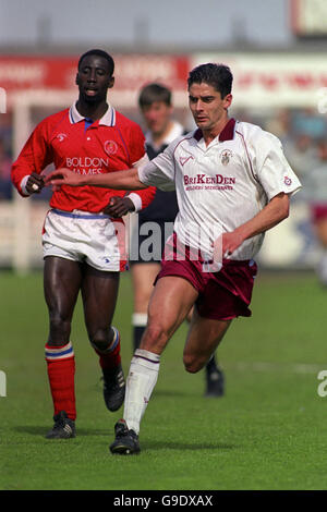 Fußball - Barclays League Division Four - Play-Off-Halbfinale - Erstes Bein - Crewe Alexandra gegen Scunthorpe United - Gresty Road. TONY DAWS, SCUNTHORPE UNITED Stockfoto