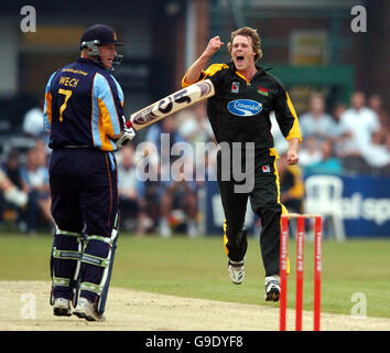 Cricket - Twenty20 Weltmeisterschaft 2006 - Division Nord - Leicestershire Foxes V Derbyshire Phantome - Grace Road Stockfoto