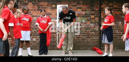 Pietersen fördert Kinder Cricket-Wettbewerb Stockfoto