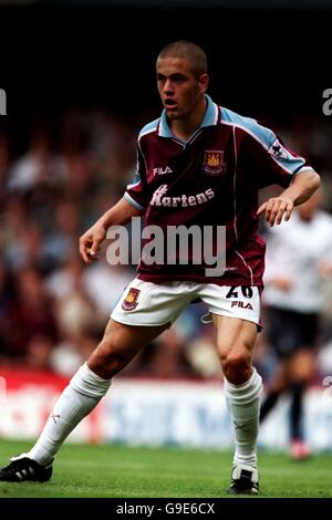 Fußball - FA Carling Premiership - West Ham United / Manchester United. Joe Cole, West Ham United Stockfoto