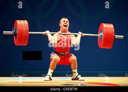 Sydney 2000 Olympics - Gewichtheben - Herren 62kg Stockfoto