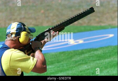 Doppeltrap Sydney 2000 Olympics - Shooting - Männer - Finale Stockfoto