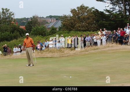 Golf - die 135. Open Championship 2006 - Tag drei - Royal Liverpool - Hoylake. Der Tiger Woods der USA steht auf dem 10. Platz Stockfoto