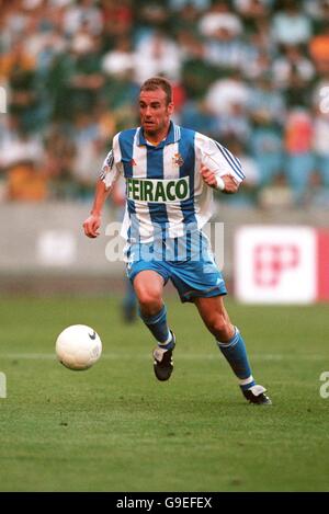 Spanischer Fußball - Teresa Herrera Trophy - Halbfinale - Deportivo La Coruna / Celta Vigo. Jaime, Deportivo La Coruna Stockfoto