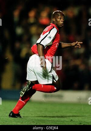 Fußball - FA Carling Premiership - Chelsea / Arsenal. Arsenals neues Signing Sylvain Wiltord Stockfoto