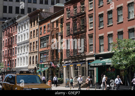 Fraunces Tavern historische Block, NYC Stockfoto