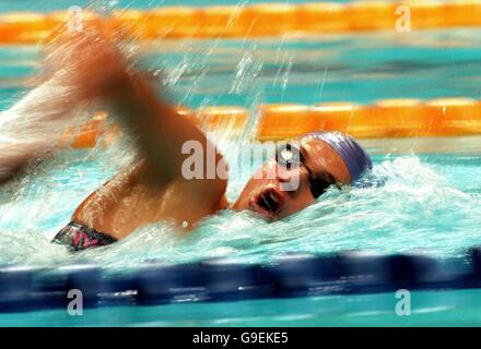 Schwimmen - Olympische Spiele 2000 in Sydney - 400-m-Einzelrennen der Frauen - Qualifying Heats. Action aus dem 400 m langen Einzelmedley der Frauen Stockfoto