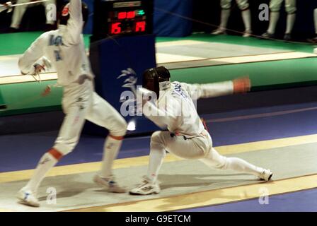 Sydney 2000 Olympics - Fechten - Herren Team Degen - Halbfinale Stockfoto