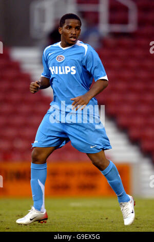 Fußball - freundlich - Stoke City / PSV Eindhoven - Britannia Stadium. Jefferson Farfan, PSV Eindhoven Stockfoto