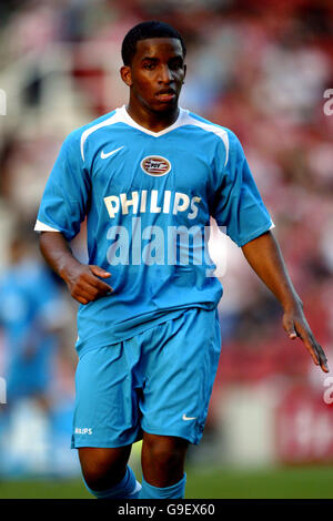 Fußball - freundlich - Stoke City / PSV Eindhoven - Britannia Stadium. Jefferson Farfan, PSV Eindhoven Stockfoto