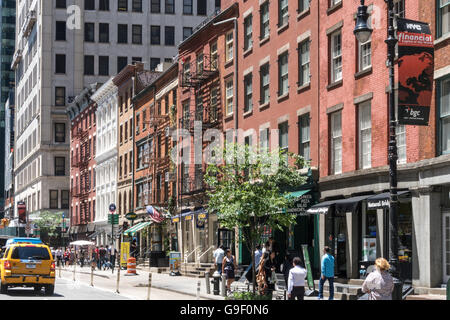 Fraunces Tavern historische Block, NYC Stockfoto