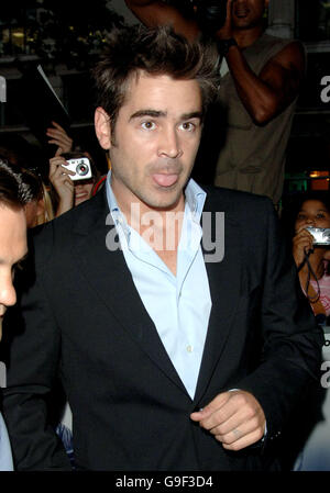 Colin Farrell bei der Europapremiere von Miami Vice am Odeon Leicester Square im Zentrum von London. Bilddatum: Donnerstag, 27. Juli 2006. Siehe PA Geschichte SHOWBIZ Vice. Bildnachweis sollte lauten: Ian West/PA Stockfoto