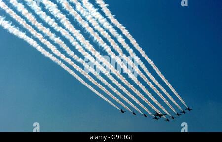 Abschied von Canberra Stockfoto