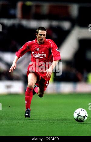 Fußball - FA Carling Premiership - Derby County / Liverpool. Nick Barmby, Liverpool Stockfoto