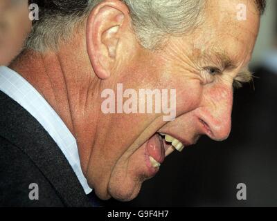 Prinz Charles Duke of Rothesay besucht einen Empfang für North Highland Betreiber Touristikgruppe in Schloss Mey, eine neue Tourismusmarke für die nördlichen Highlands zu starten. Stockfoto