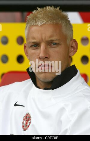 Fußball - FA Barclays Premiership - Watford / Manchester United - Vicarage Road. Alan Smith, Manchester United Stockfoto