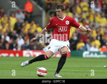 Fußball - FA Barclays Premiership - Watford / Manchester United - Vicarage Road. Michael Carrick, Manchester United Stockfoto