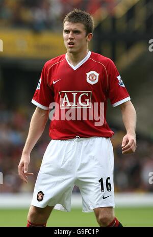 Fußball - FA Barclays Premiership - Watford / Manchester United - Vicarage Road. Michael Carrick, Manchester United Stockfoto