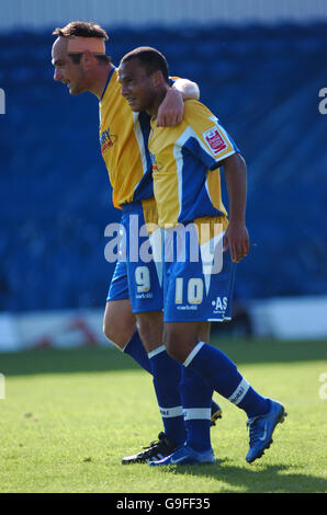 Fußball - Coca-Cola Football League Two - Mansfield Town gegen Hereford United - Feldmühle Stockfoto