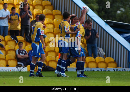 Fußball - Coca-Cola Football League Two - Mansfield Town gegen Hereford United - Feldmühle Stockfoto