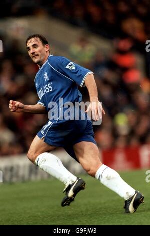 Fußball - FA Carling Premiership - Chelsea / Tottenham Hotspur. Albert Ferrer, Chelsea Stockfoto