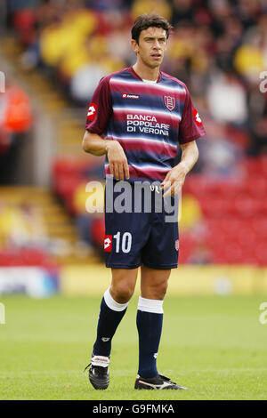 Fußball - freundlich - Watford / Chievo Verona - Vicarage Road Stadium. Andrea Zanchetta, Chievo Stockfoto