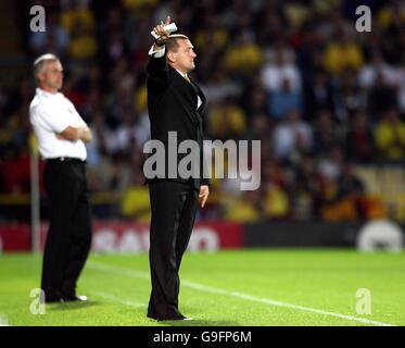 Fußball - FA Barclays Premiership - Watford / West Ham United - Vicarage Road. Adrian Boothroyd, Watford Manager Stockfoto