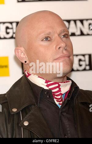 Kerrang Awards 2006 - Die Brauerei. Keith Flint von The Prodigy kommt am Kerrang 2006 an! Auszeichnungen in der Brauerei, East London. Stockfoto