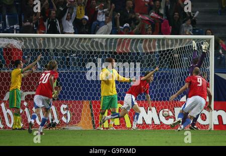 Fußball - EM-Qualifikation - Tschechien V Wales. Stockfoto