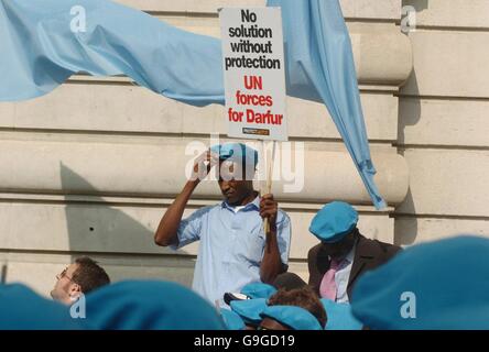 Darfur-protest Stockfoto