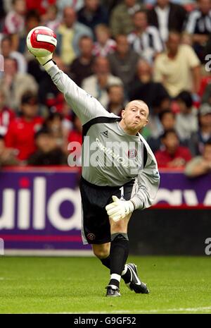 Fußball - FA Barclays Premiership - Sheffield United / Liverpool - Bramall Lane. Patrick Kenny, Sheffield United Stockfoto