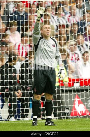 Fußball - FA Barclays Premiership - Sheffield United / Liverpool - Bramall Lane. Patrick Kenny, Sheffield United Stockfoto