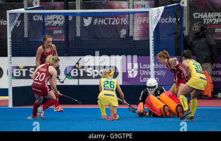 Investec Frauen Hockey Champions Trophy London Juni 2016. Stockfoto